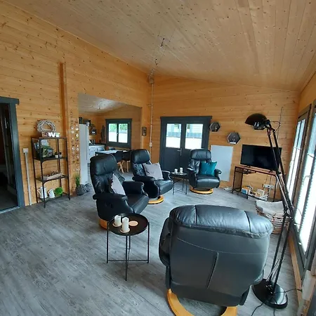 別荘 Holzhaus Blockbohlenhaus Barbara Zur Alleinnutzung Fuer Bis Zu 4 Personen Enspel